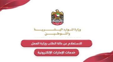 الاستعلام عن حالة الطلب وزارة العمل الإمارات